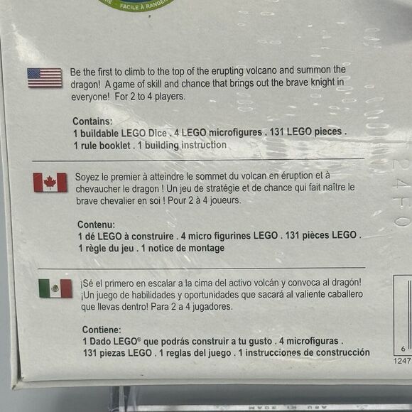 New Factory Sealed LEGO Games Lava Dragon 3838 Building Toys Game 2 to 4 Players - Picture 4 of 13